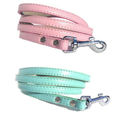 Stylish Imitation Leather Pet Lead – 4ft with Swivel Hook Clasp