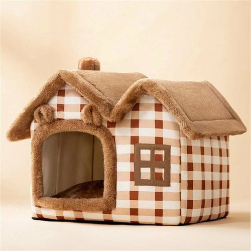 Cozy Plush Pet House – The Perfect Snuggle Spot for Your Pet!