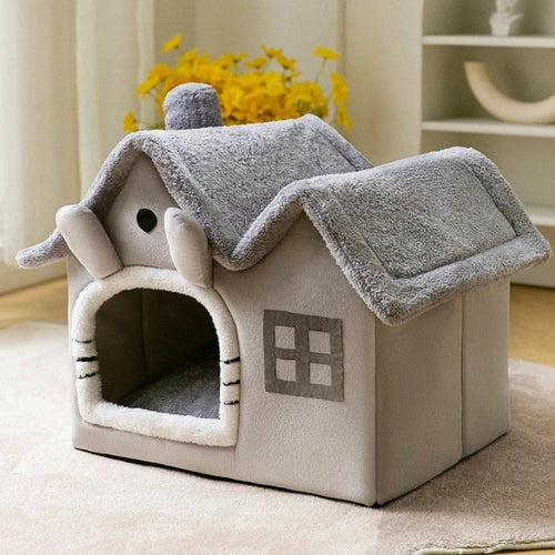 Cozy Plush Pet House – The Perfect Snuggle Spot for Your Pet!