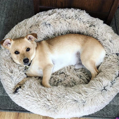 Furry Calming Pet Bed - Soft and Cozy Nest for Your Pet